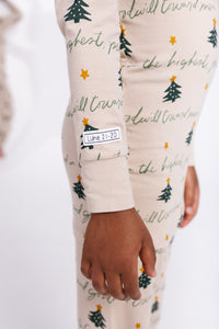 Glory to God Christmas PJ Long Sleeve  Set Bamboo
