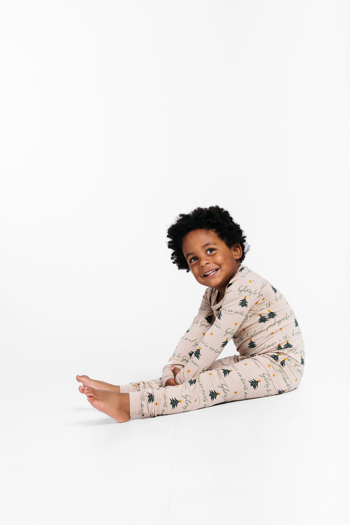 Glory to God Christmas PJ Long Sleeve  Set Bamboo