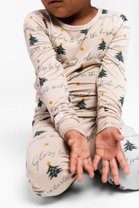 Glory to God Christmas PJ Long Sleeve  Set Bamboo