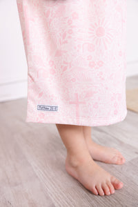 Salvation Garden Pink PJ Girls Nightgown Polyester