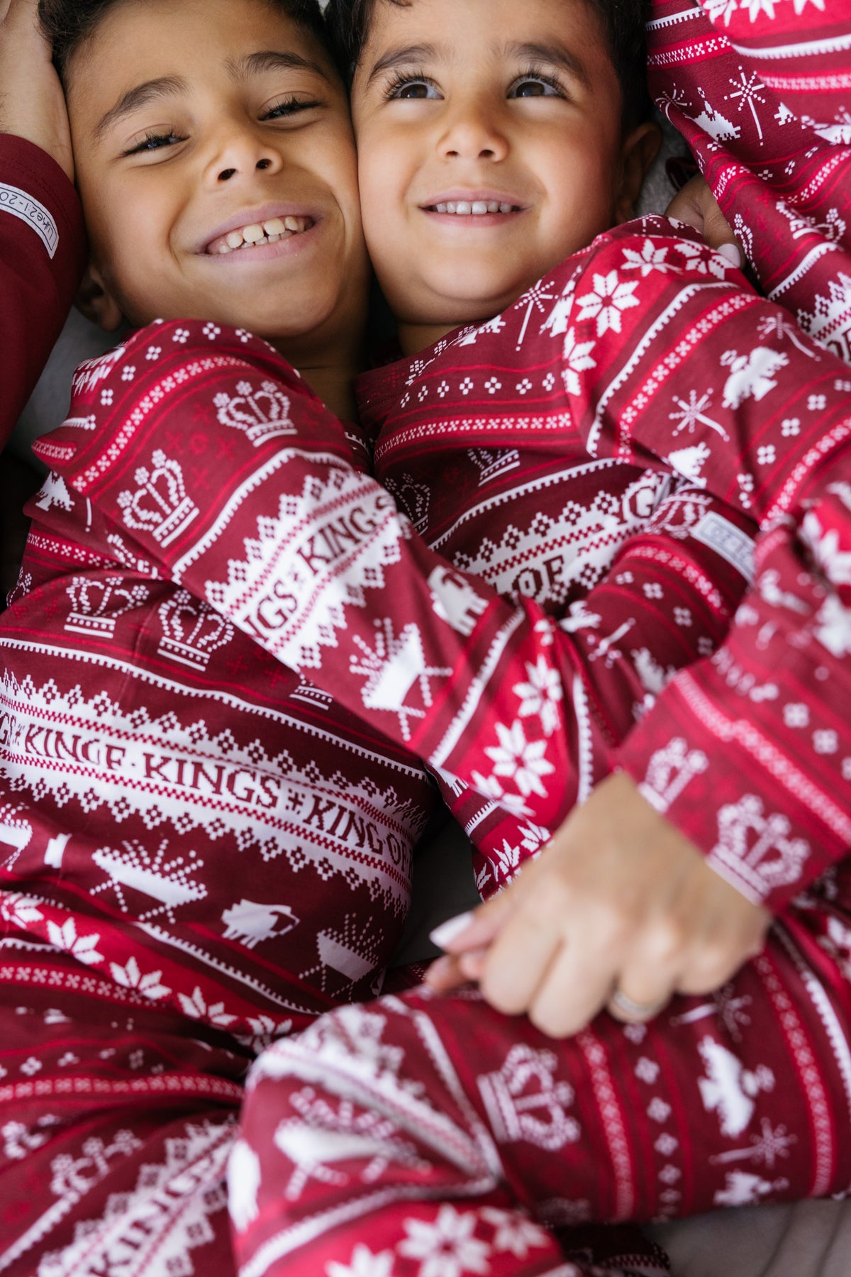 King of Kings Ruby Red PJ Long Sleeve Set Cotton