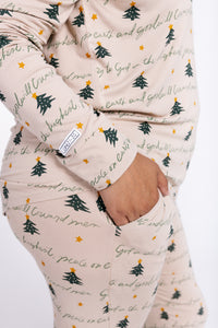 Glory to God Christmas Women's Jogger PJ Set Bamboo