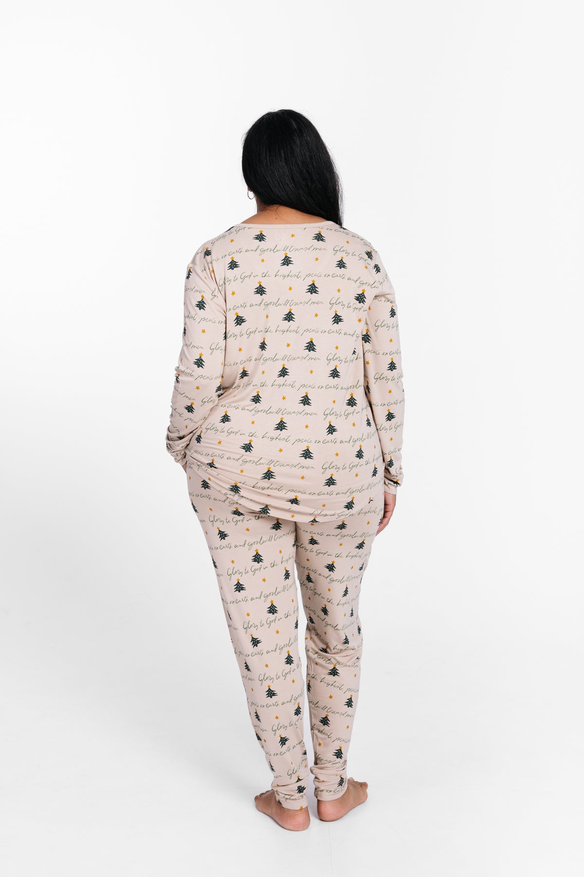 Glory to God Christmas Women's Jogger PJ Set Bamboo