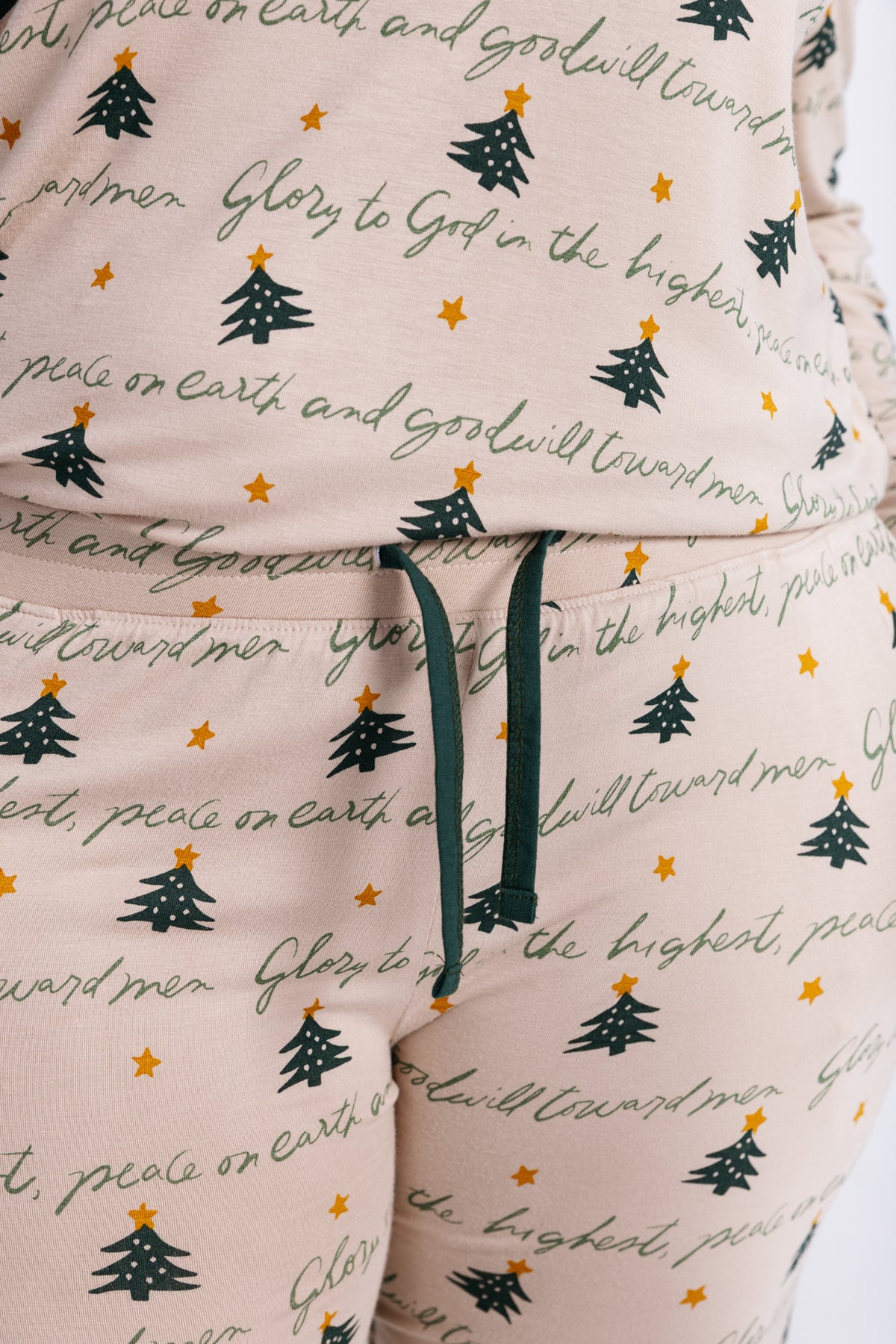 Glory to God Christmas Women's Jogger PJ Set Bamboo