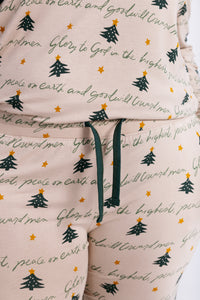 Glory to God Christmas Women's Jogger PJ Set Bamboo