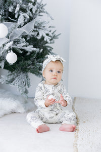 O Little Town of Bethlehem Footless Onesie PJ Cotton