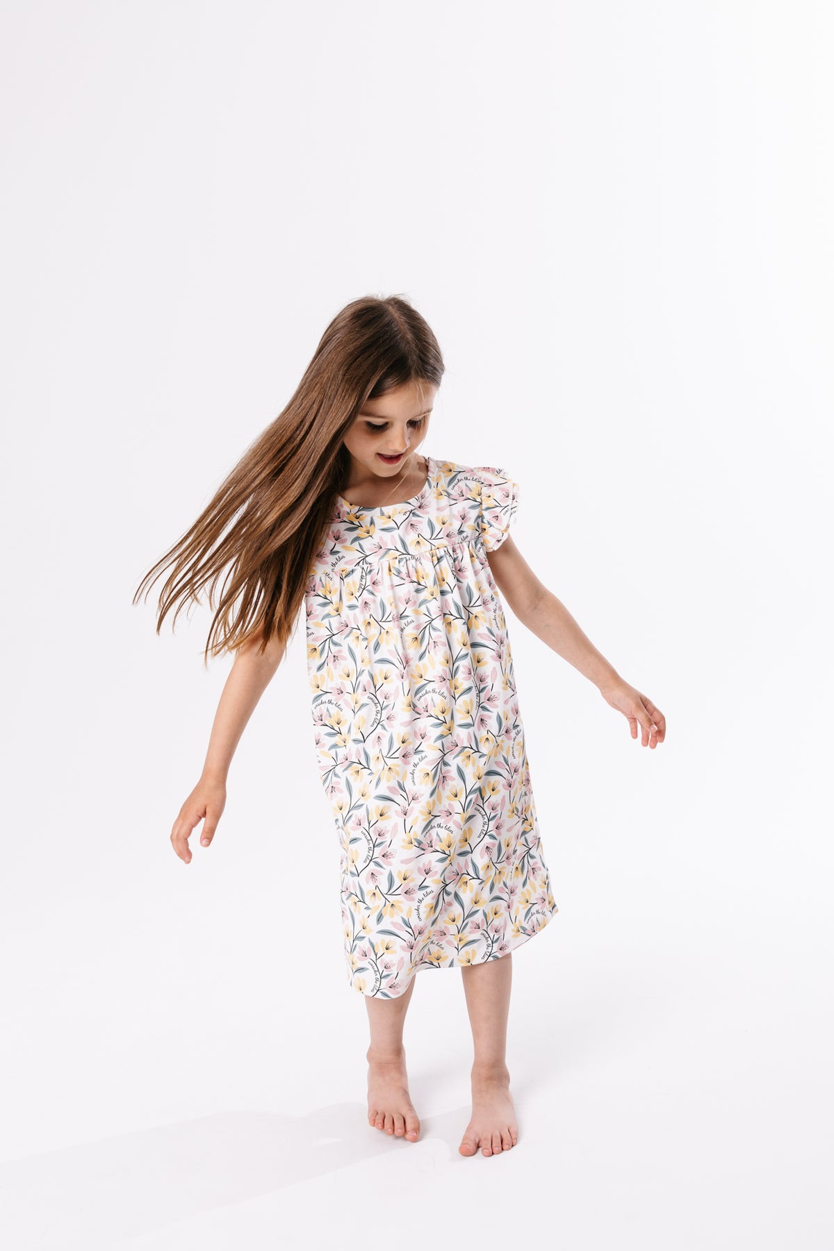 Consider the Lilies PJ Girls Nightgown Polyester
