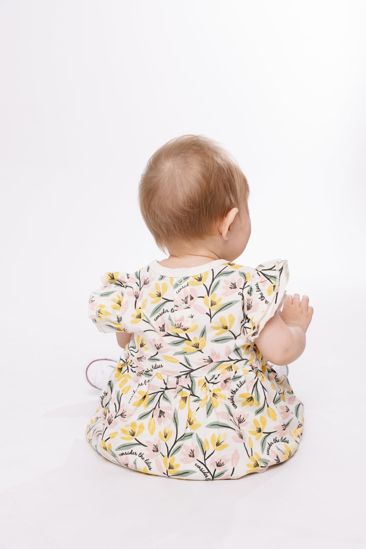 Consider the Lilies Short Sleeve Twirl Dress Bodysuit Cotton