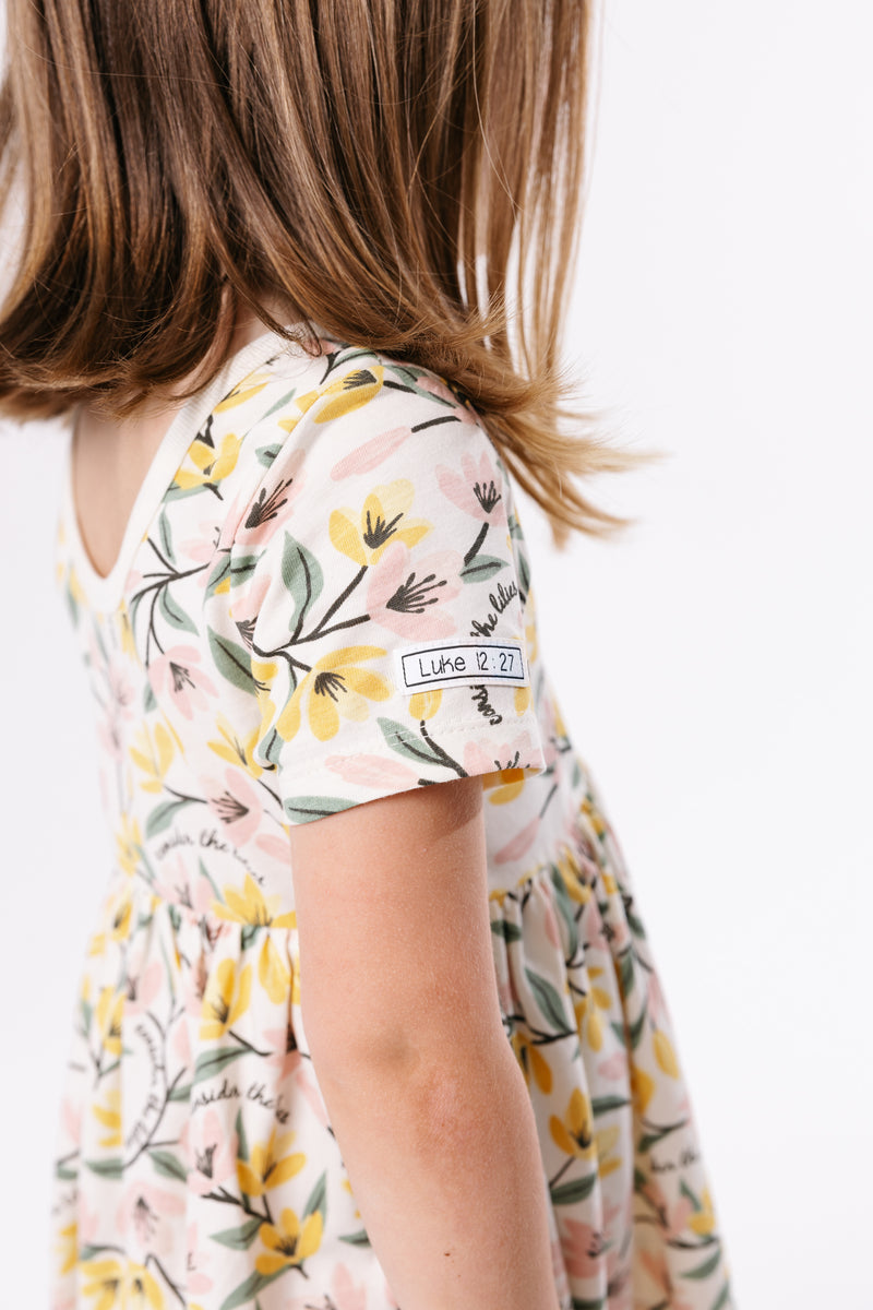 Consider the Lilies Twirl Dress Cotton