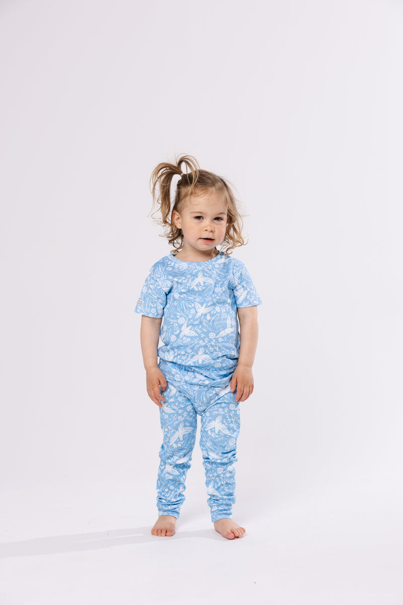 Birds of the Air Short Sleeve Set Cotton