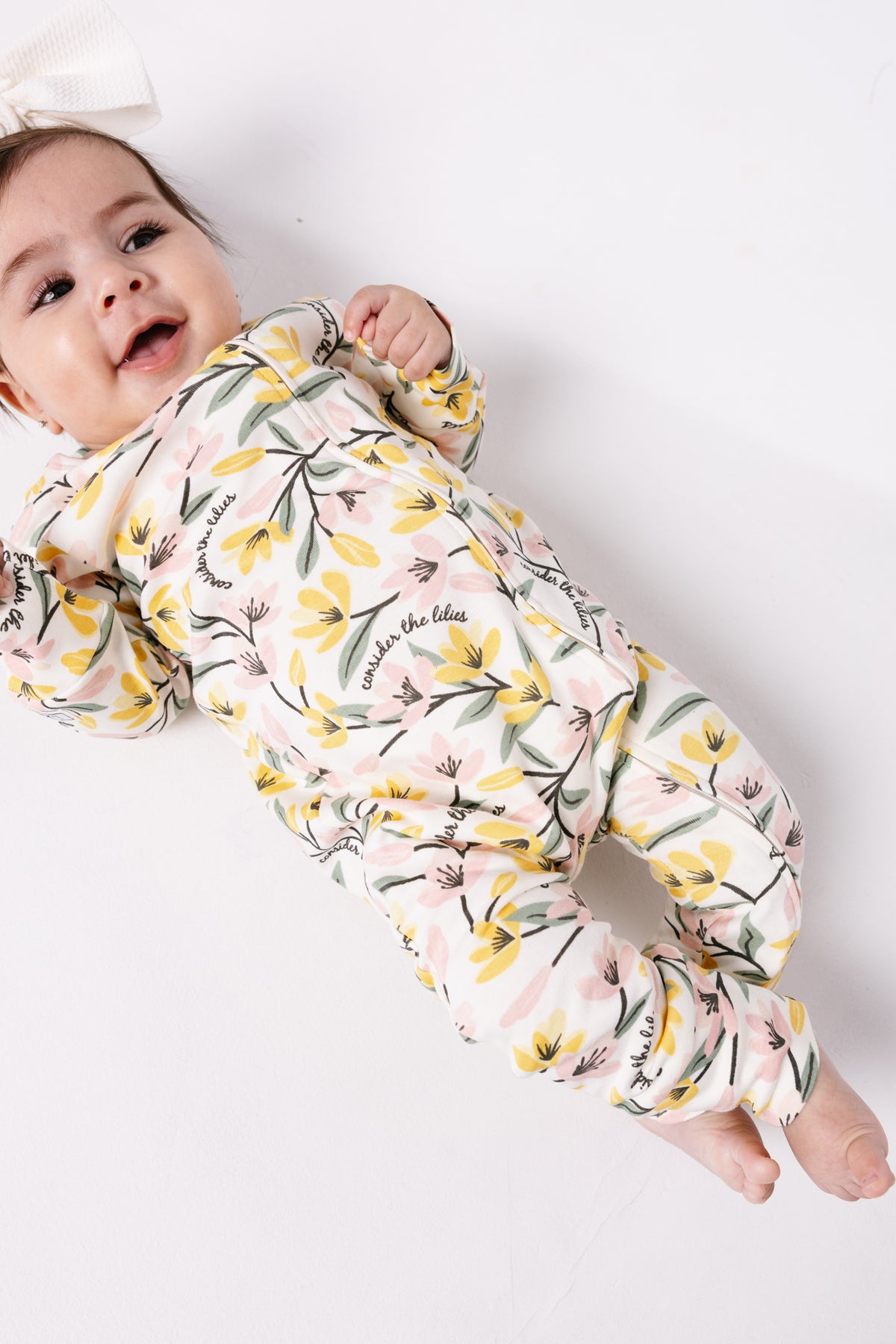 Consider the Lilies Footless Onesie Cotton
