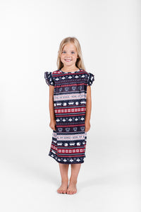 King of Kings Midnight Blue PJ Girls Nightgown Polyester