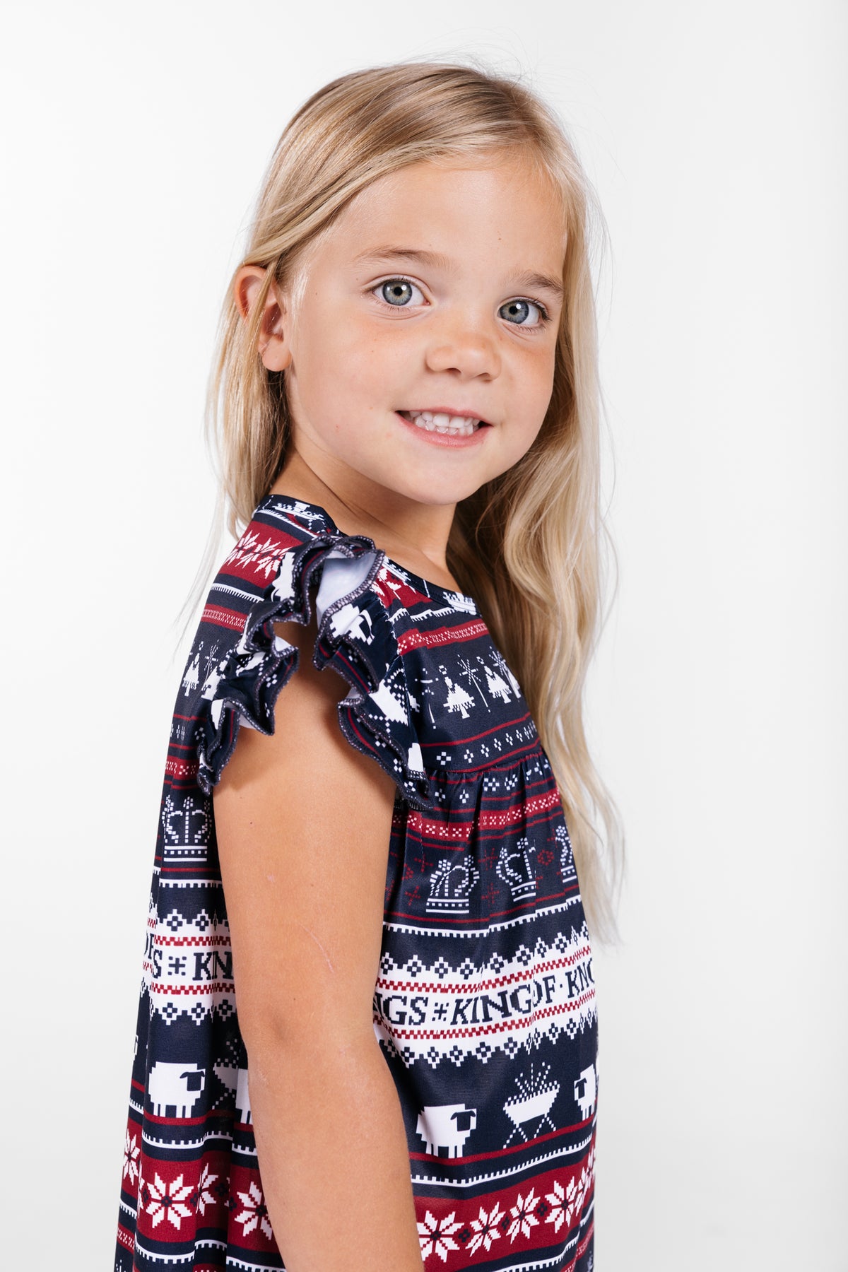 King of Kings Midnight Blue PJ Girls Nightgown Polyester