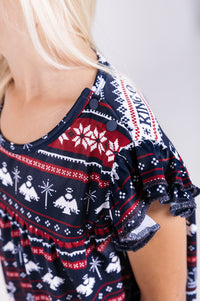 King of Kings Midnight Blue PJ Girls Nightgown Polyester