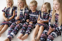 King of Kings Midnight Blue PJ Long Sleeve Set Cotton