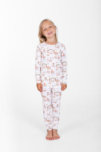 The First Noel PJ Long Sleeve Set Bamboo
