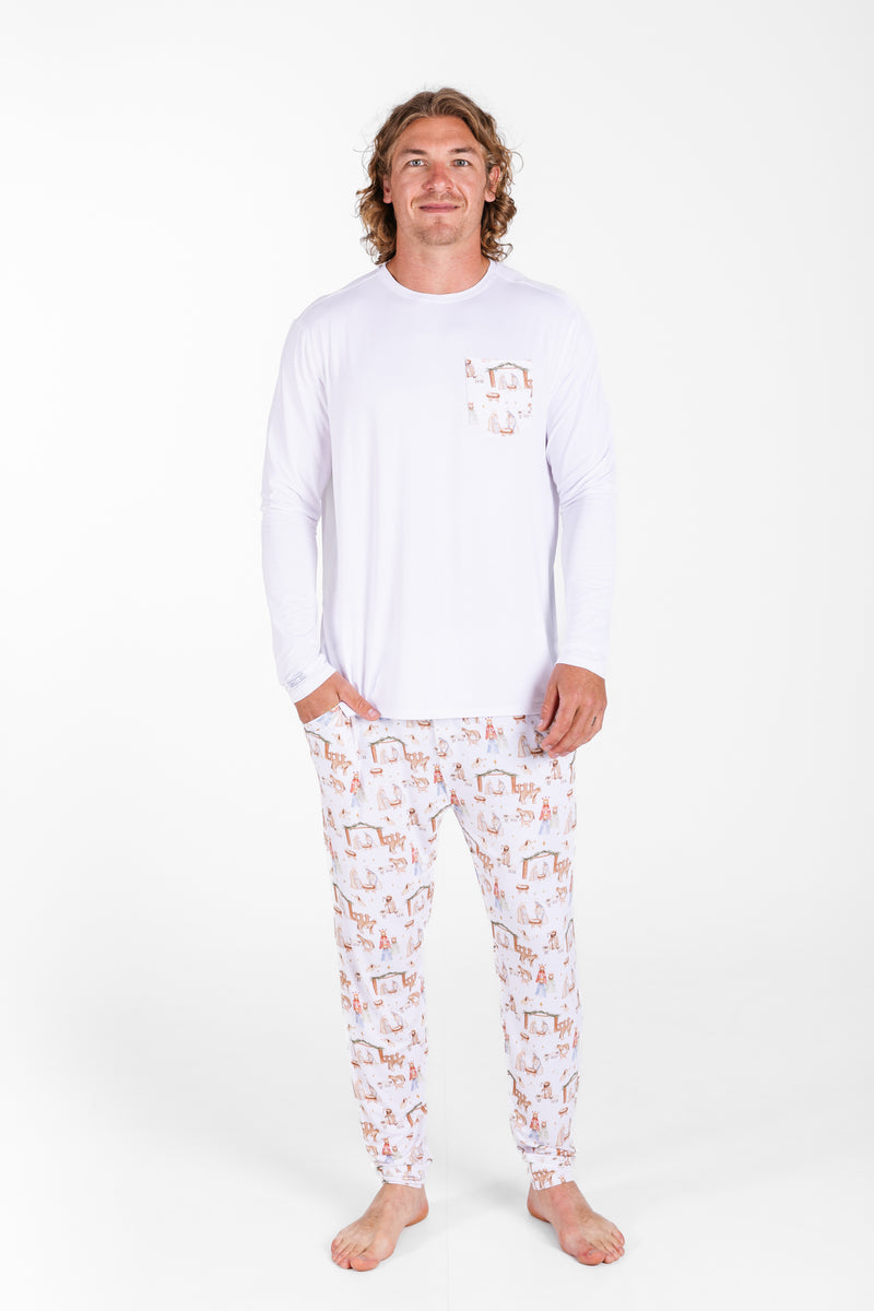 The First Noel Mens PJ Set Bamboo
