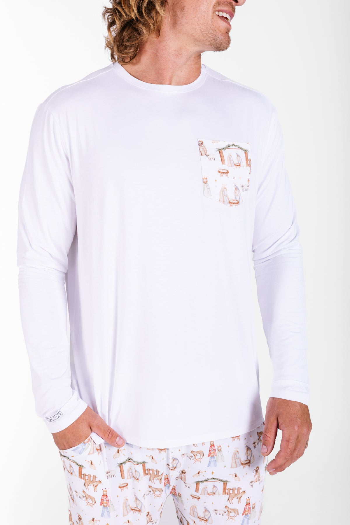 The First Noel Mens PJ Set Bamboo