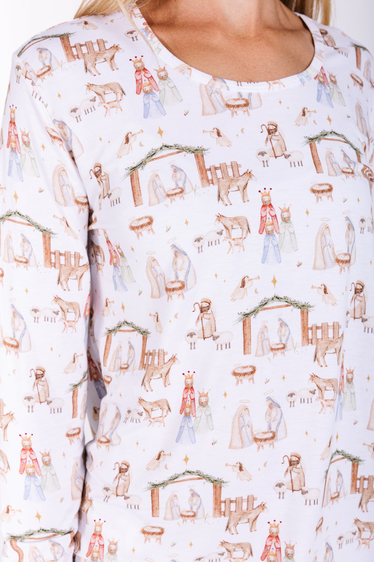 The First Noel Womens Jogger PJ Set Bamboo