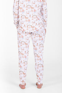 The First Noel Womens Jogger PJ Set Bamboo