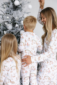 The First Noel Womens Jogger PJ Set Bamboo