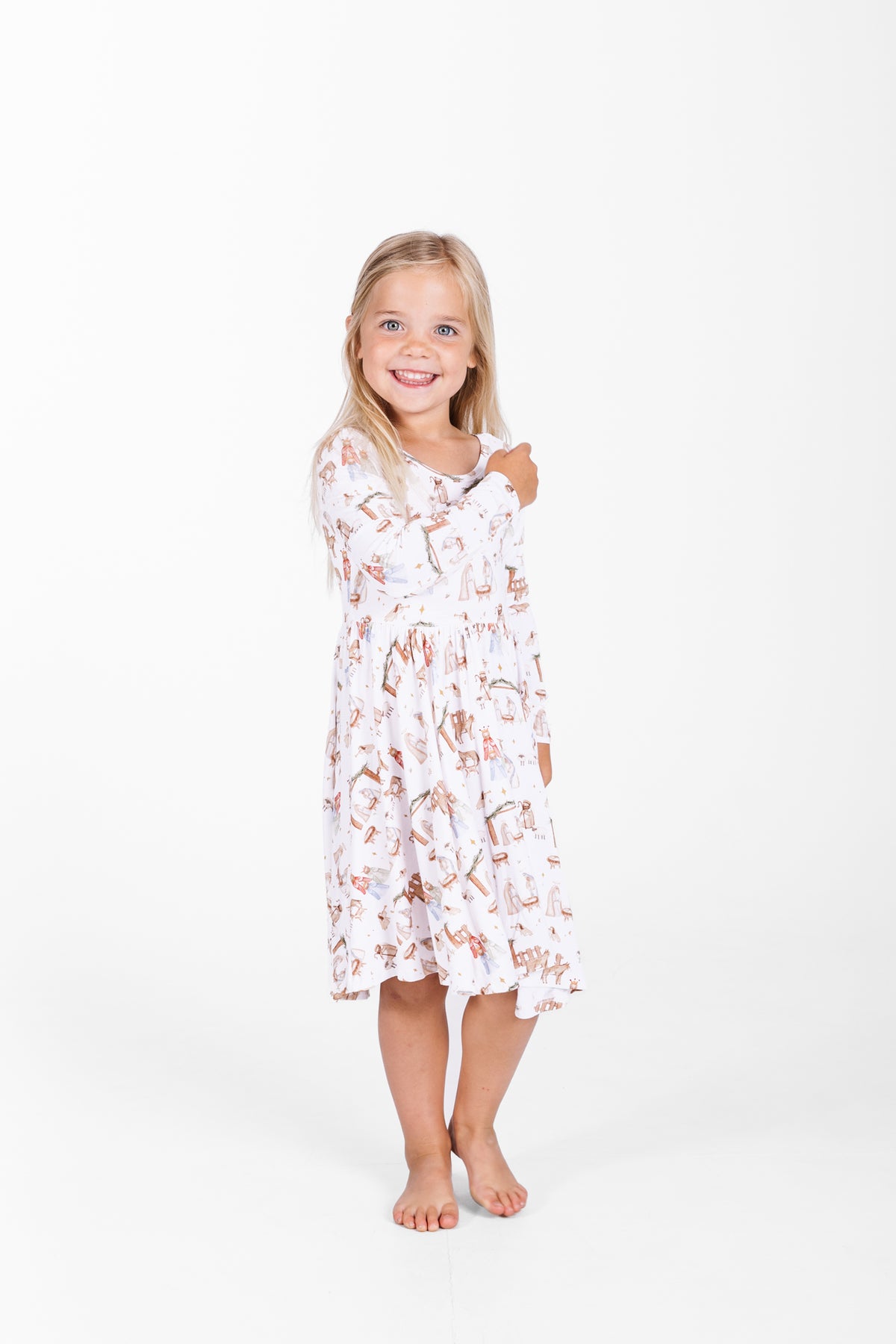 The First Noel Twirl Dress Bamboo