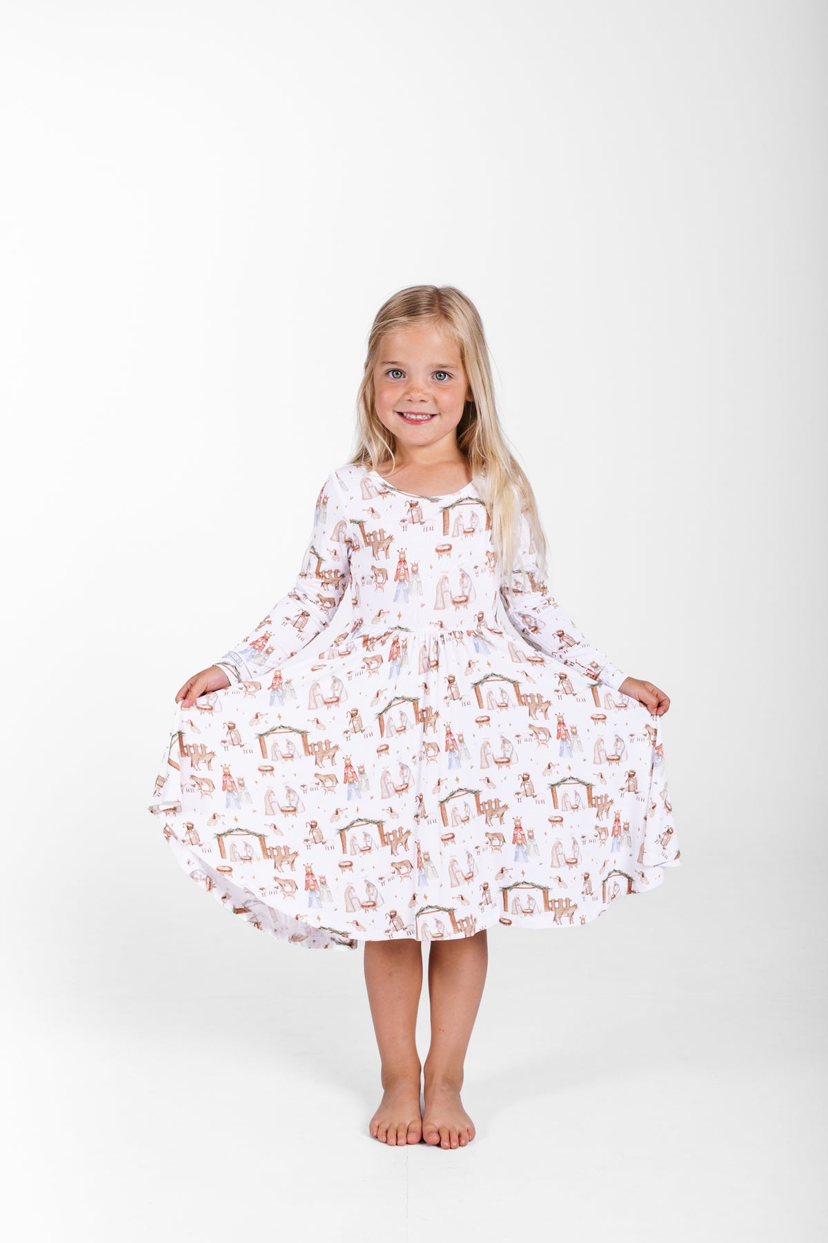 The First Noel Twirl Dress Bamboo
