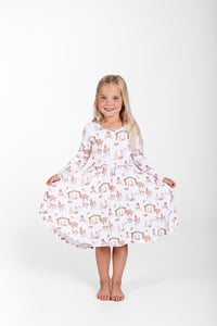 The First Noel Twirl Dress Bamboo