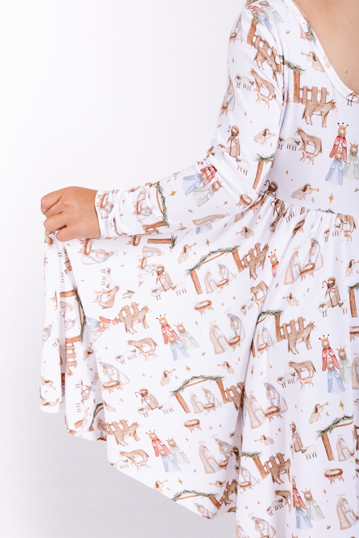 The First Noel Twirl Dress Bamboo