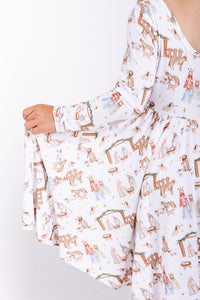 The First Noel Twirl Dress Bamboo