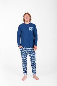Starry Night Mens PJ Set Cotton