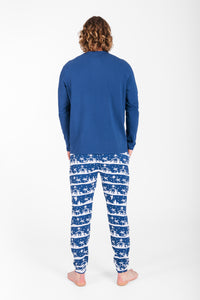 Starry Night Mens PJ Set Cotton