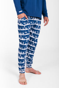 Starry Night Mens PJ Set Cotton