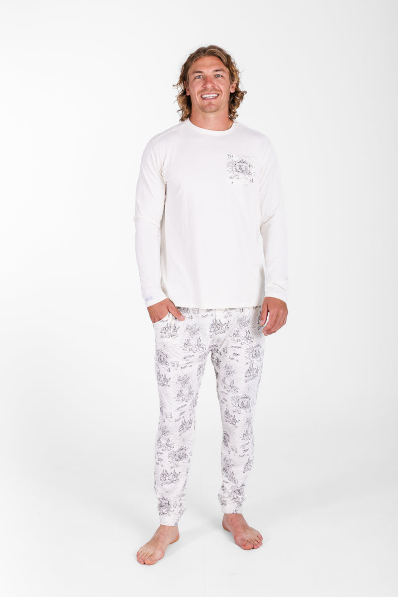 O Little Town of Bethlehem Mens PJ Set Cotton