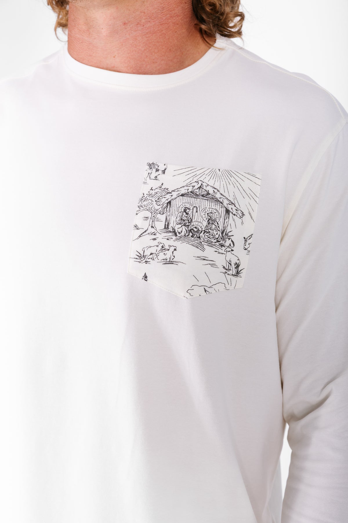 O Little Town of Bethlehem Mens PJ Set Cotton