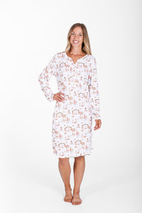 The First Noel Womens Nightgown Bamboo