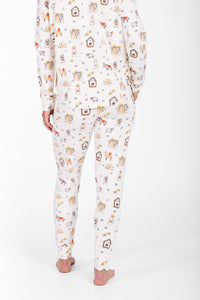 Away in a Manger Womens Jogger PJ Set Cotton