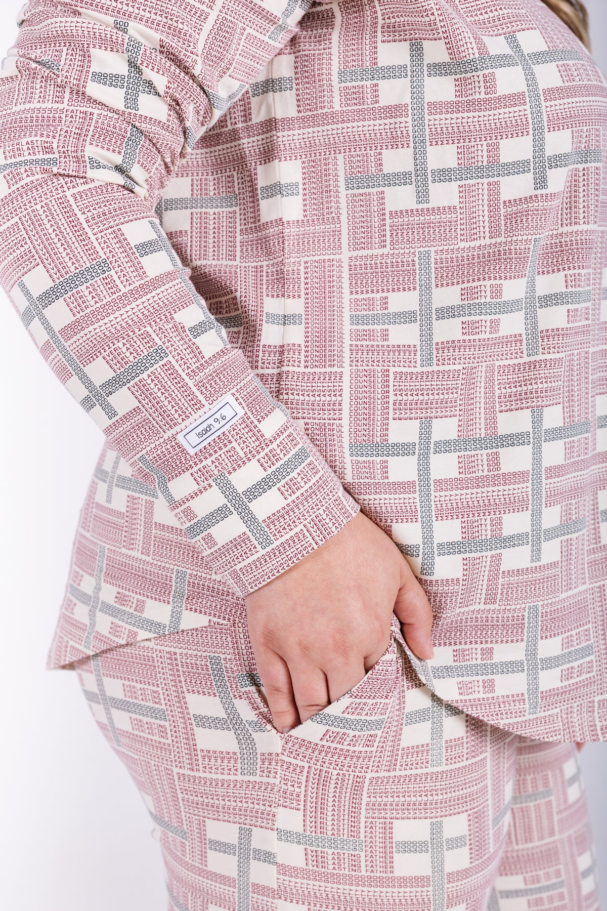 Prophecy Plaid Womens Jogger PJ Set Cotton