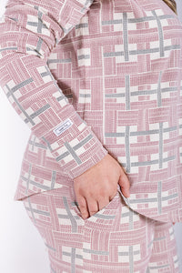 Prophecy Plaid Womens Jogger PJ Set Cotton