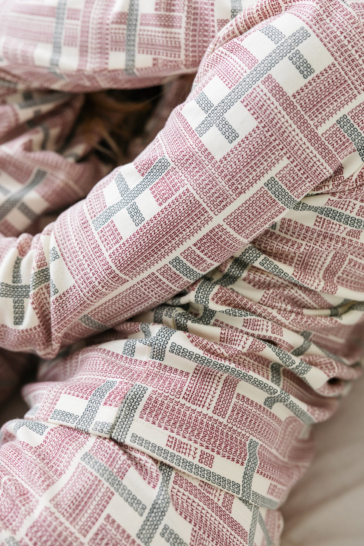 Prophecy Plaid PJ Long Sleeve Set Cotton