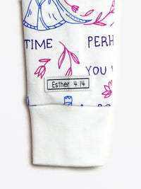 Queen Esther Footless Onesie PJ Cotton