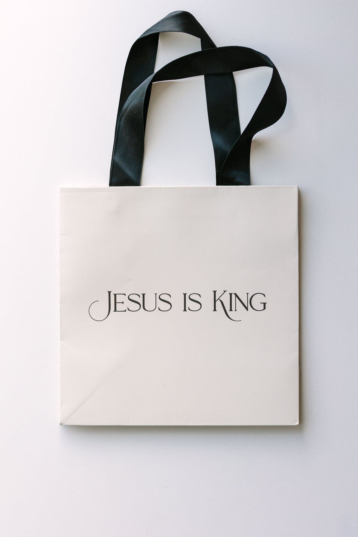 Jesus is King White Gift Bag