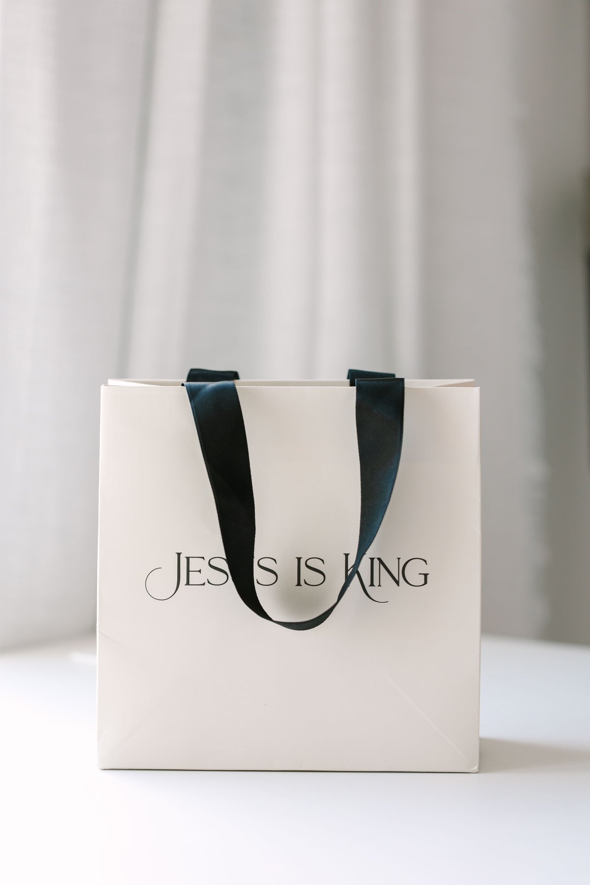 Jesus is King White Gift Bag