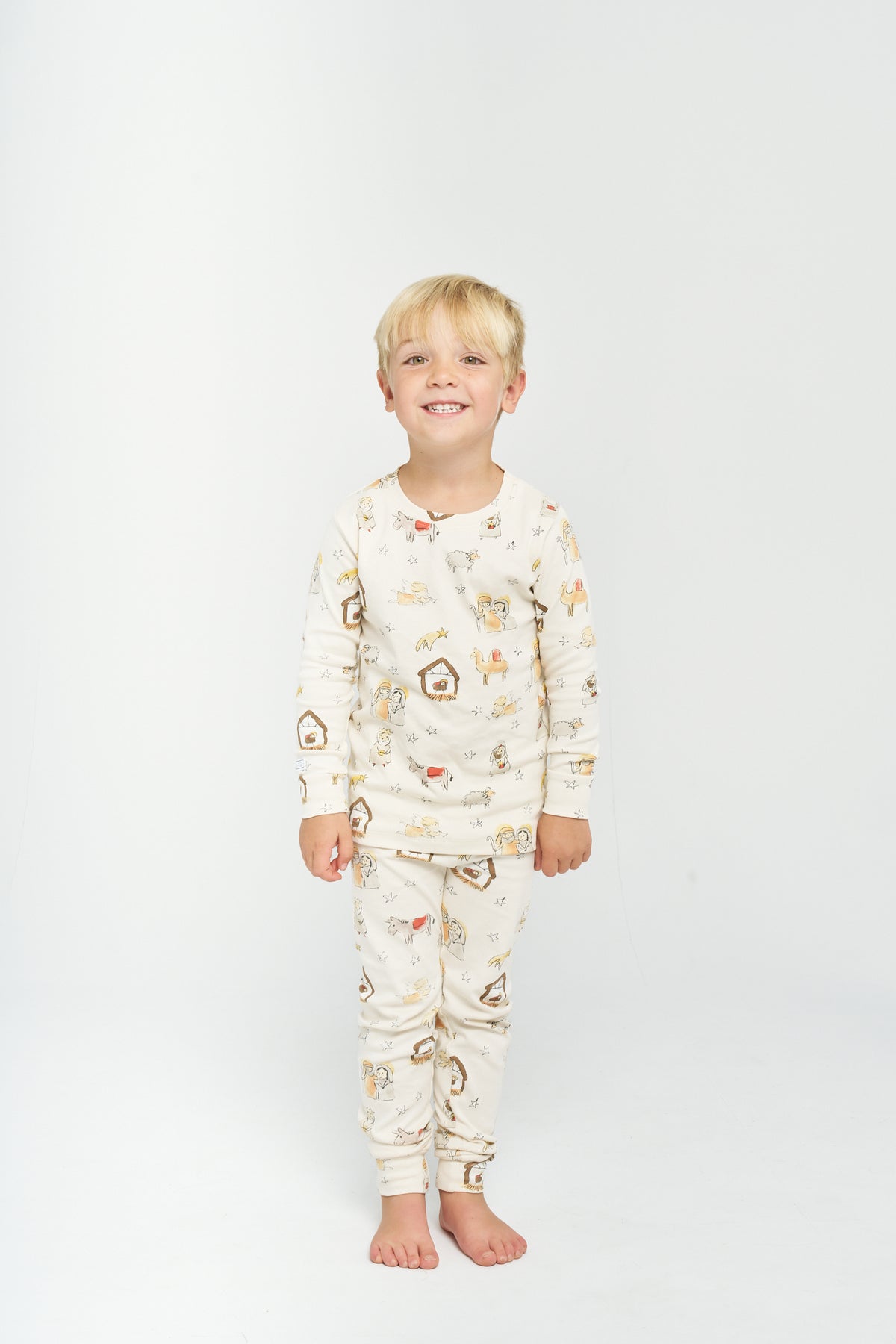 Away in a Manger PJ Long Sleeve Set Cotton