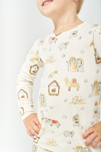 Away in a Manger PJ Long Sleeve Set Cotton
