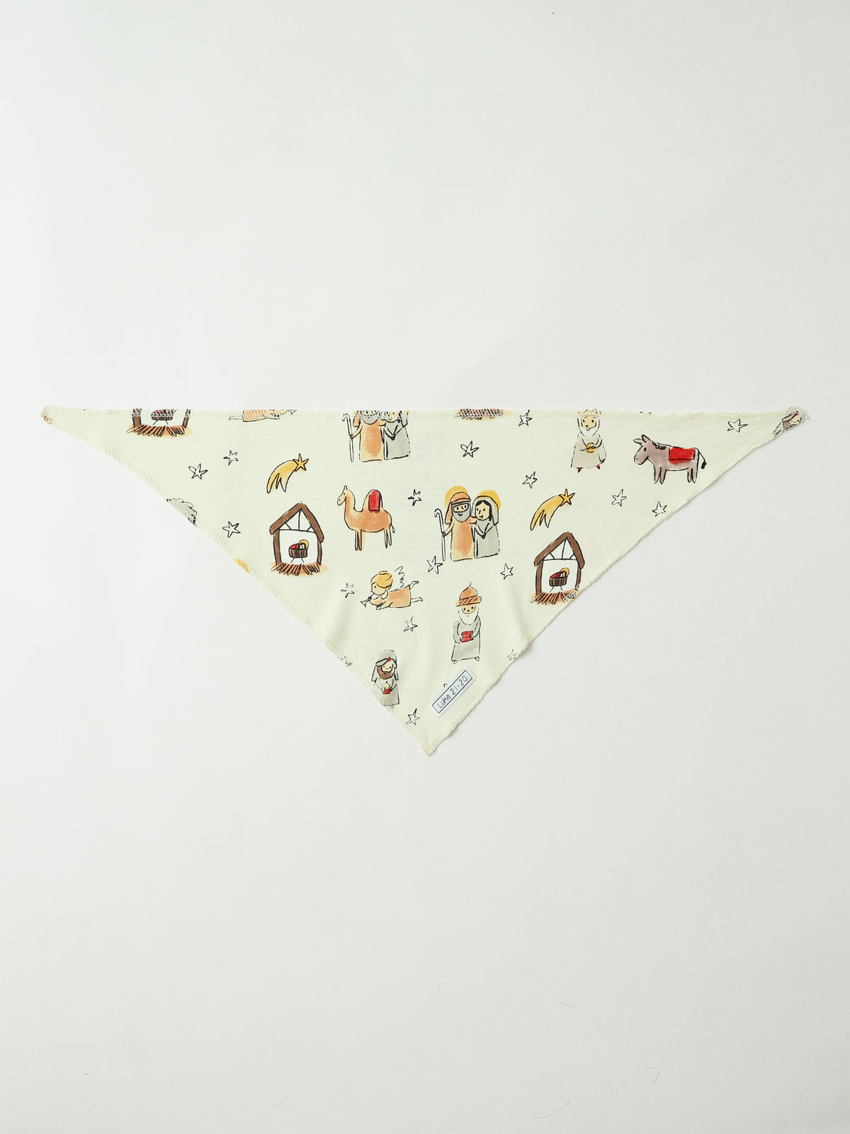 Away in a Manger Pet Bandana Cotton