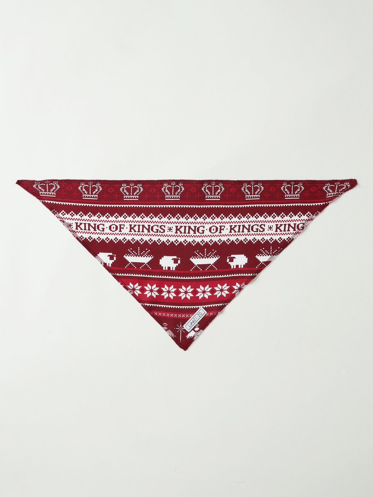 King of Kings Ruby Red Pet Bandana Cotton