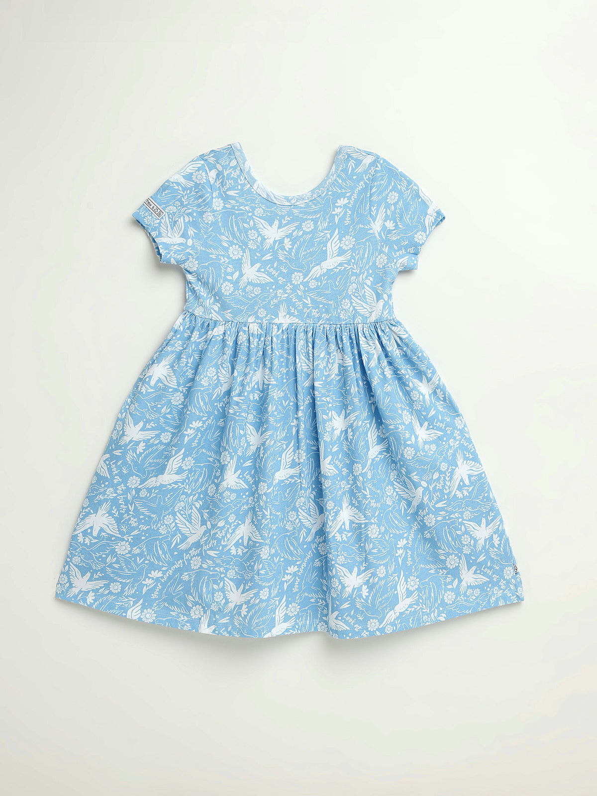 Birds of the Air Twirl Dress Cotton