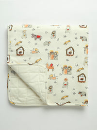 Away in a Manger Blanket Cotton