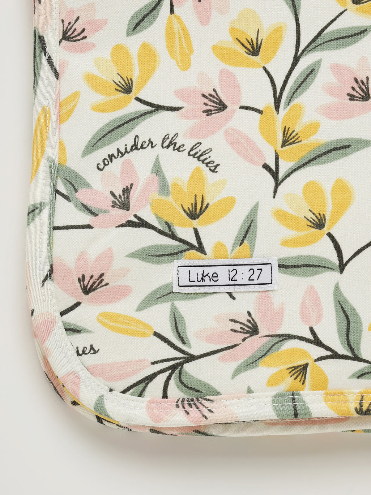 Consider the Lilies Blanket Cotton
